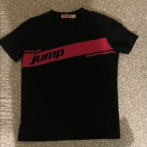 Dance convention Jump Black Tee with Red Logo